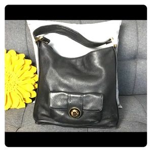 Michael Michael Kors  Black Leather Shoulder Bag